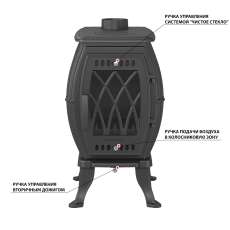 Печь-камин Везувий ВХ-09 Антрацит в Бресте