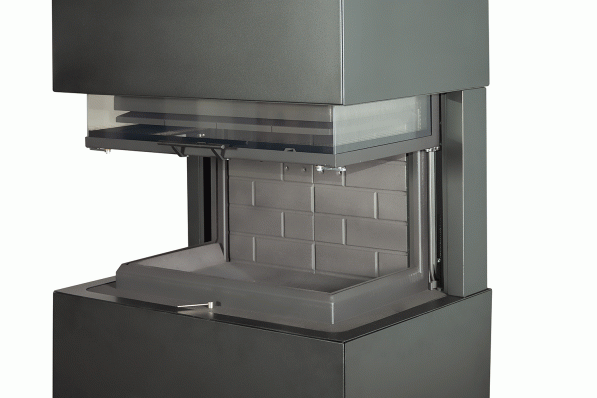 Камин Родос 800 ЧЕРНЫЙ шамот черный в Бресте