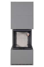 Камин Родос 900 ГРАФИТ, шамот белый в Бресте