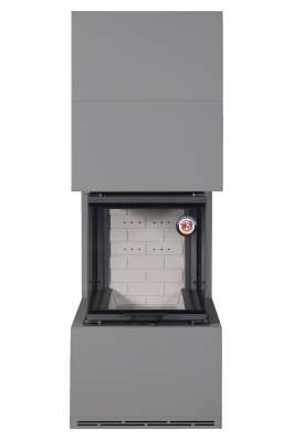 Камин Родос 900 ГРАФИТ, шамот белый в Бресте