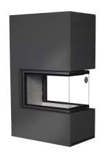 Камин Родос 900 ЧЕРНЫЙ, шамот белый в Бресте