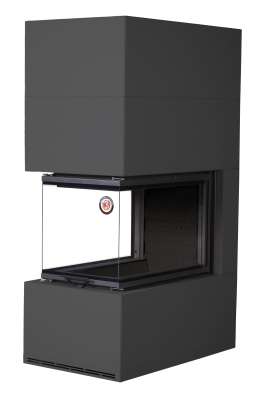 Камин Родос 900 ЧЕРНЫЙ, шамот черный в Бресте