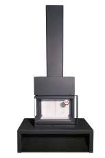 Камин МАДРИД на дровнике Гигант центральный черный\белый шамот в Бресте