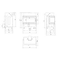 Каминная топка ILDNORD MALMO в Бресте