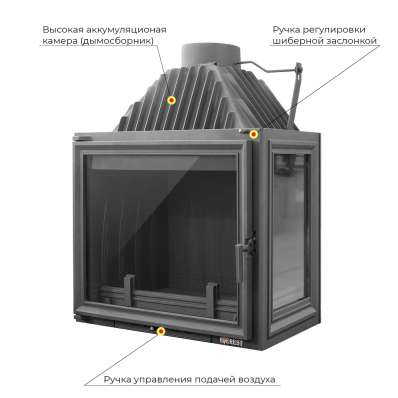Каминная топка EVEREST A16 R правая в Бресте