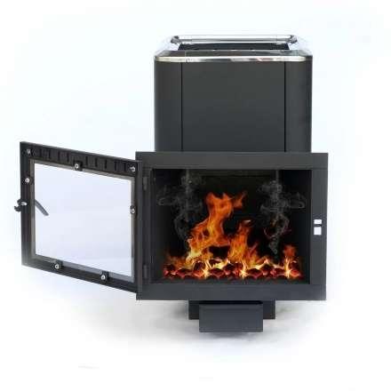 Печь банная чугунная СИБИРЬ 24 Конвекционная Панорамное стекло в Бресте