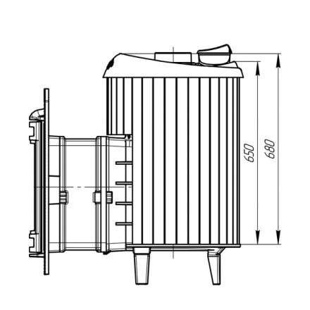 Банная печь ProMetall Атмосфера ламели Окаменевшее дерево в Бресте