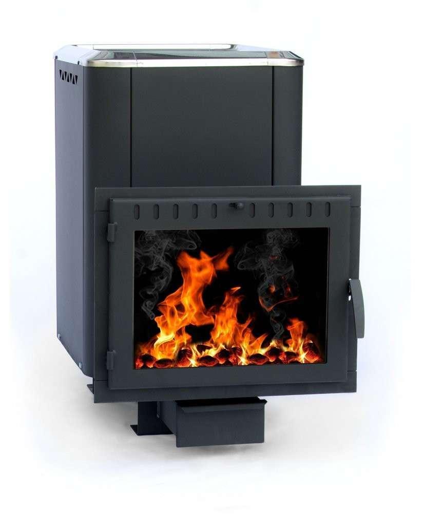 Печь банная Сибирь-18 (панорамное стекло, конвекционная) Амазонка бай фото в Бресте