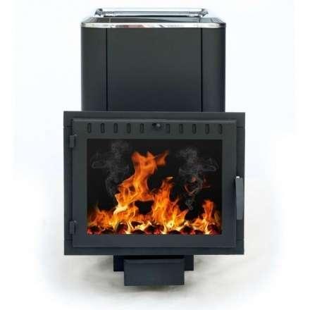 Печь банная Сибирь-18 (панорамное стекло, конвекционная) в Бресте