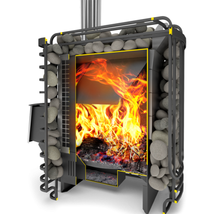 Печь для бани Теплодар Сибирский Утес-20 ЛП Профи в Бресте