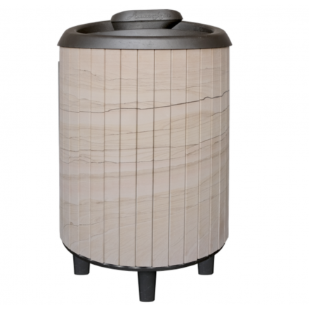 Банная печь ProMetall Атмосфера Про Ламели Окаменевшее дерево перенесённый рисунок в Бресте