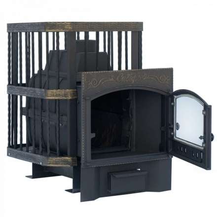 Печь банная Сибирь-24 с каминной дверцей в Бресте