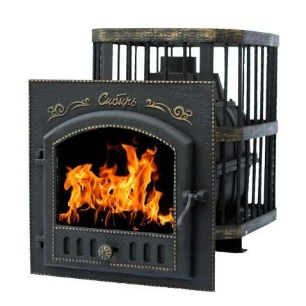 Печь банная Сибирь-24 с каминной дверцей Сибирь Амазонка бай фото в Бресте