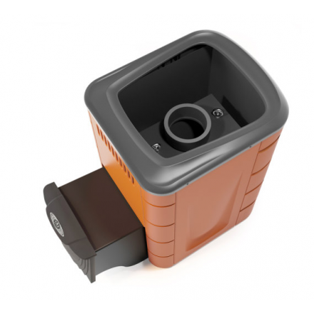 Печь для бани Термофор Каронада Мини Heavy Metal ДА терракота Амазонка бай фото в Бресте