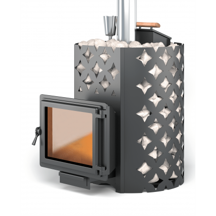 Банная печь ЭТНА 24 Панорама Закрытая каменка Амзонка бай фото в Бресте