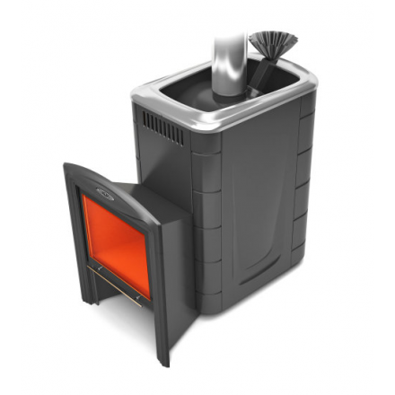 Печь для бани Термофор Гейзер Супер Inox Витра ЗК антрацит купить в Бресте