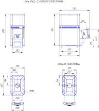 Печь для бани Теплодар Русь 12 Л Профи в Бресте