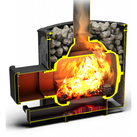 Печь для бани Теплодар Былина-18Ч Панорама в Бресте