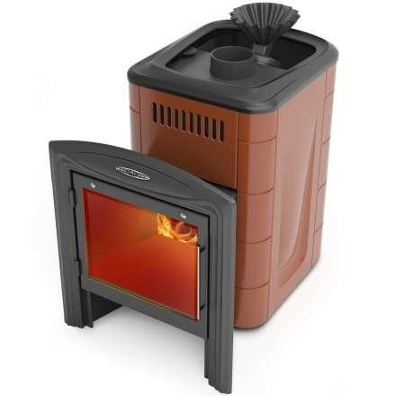 Печь для бани Термофор Гейзер Мини 2016 Carbon Витра ЗК терракота купить в Бресте