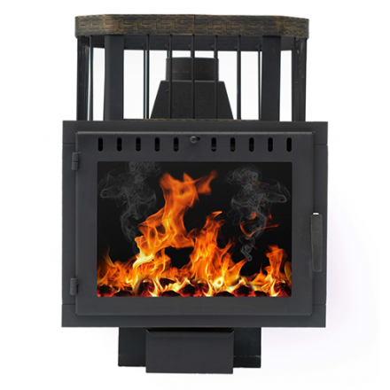 Печь банная Сибирь-24 (панорамное стекло, сетка квадрат) в Бресте