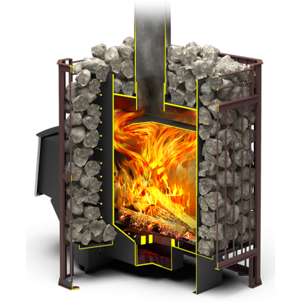 Печь для бани Теплодар Тамань-Сетка 20 Т в Бресте