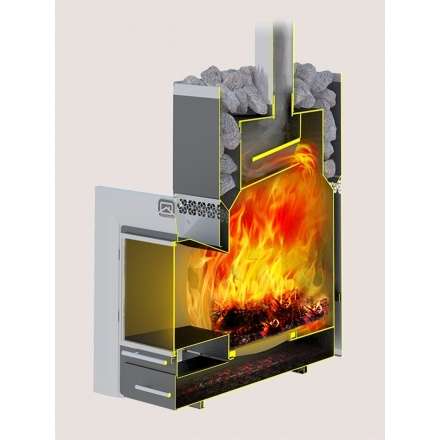 Печь для бани Теплодар Русь-27 ЛНЗП Профи Панорама (1.1) в Бресте