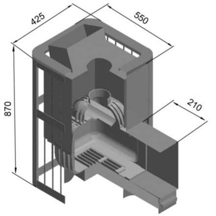 Печь для бани Этна Шторм 18 (ДТ-4С) в Бресте