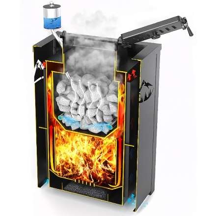 Печь для бани Везувий Эверест Inox 20 (281) в Бресте