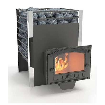 Печь для бани Добросталь Жара-люкс 20 панорамная дверка Амазонка бай фото в Бресте