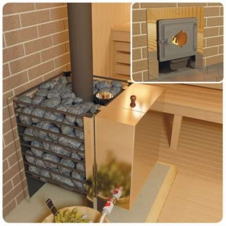 Печь для бани Добросталь Жара-люкс 30 чугунная дверка в Бресте