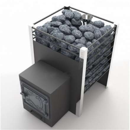 Печь для бани Добросталь Жара-люкс 20 чугунная дверка Амазонка бай фото в Бресте