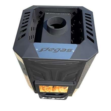 Банная печь Пегас 16 эконом короткая топка со стеклом конвекция в Бресте