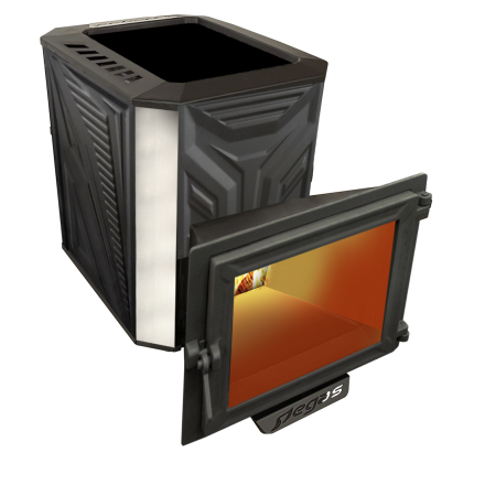 Банная печь Пегас 16 панорама нерж конвекция амазонка бай фото в Бресте