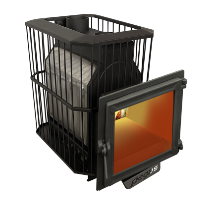 Банная печь Пегас 26 нерж панорама сетка фото в Бресте