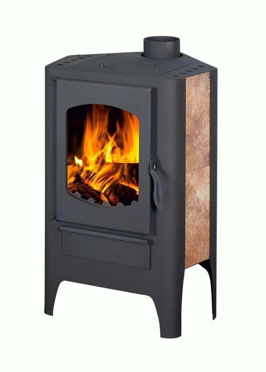 Печь-камин Бавария Эко угловая с плитой одна конфорка фото Печь-камин Бавария Эко угловая с плитой 1 конфорка купить в Бресте