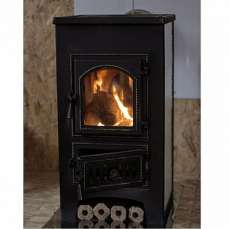 Купить стальной камин Везувий ПК-01 (270) в Бресте фото в интерьере в Бресте