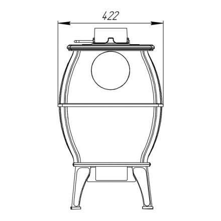 Купить Печь-камин Печь-камин ProMetall Бахта (черная) чугун в Бресте Амазонка бай фото в Бресте