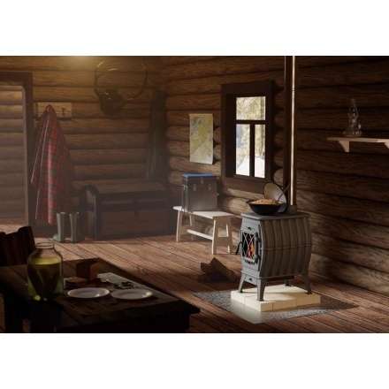 Купить Печь-камин Печь-камин ProMetall Бахта (черная) чугун в Бресте Амазонка бай фото в Бресте