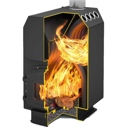 Отопительная печь Теплодар ТОП-200 ДЧ в Бресте