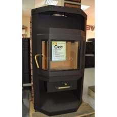 Купить стальную печь-камин со стеклом Мета-Бел Ока в Бресте фото в Бресте