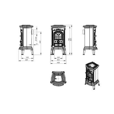 Купить Печь-камин Печь-камин NORDflam Verdo чугун в Бресте Амазонка бай фото в Бресте