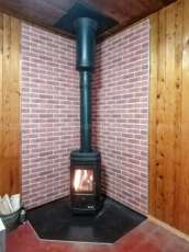 Купить недорогой камин с большим стеклом EVEREST F7 в Бресте в Бресте