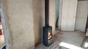 Купить недорогой камин с большим стеклом EVEREST F7 в Бресте в Бресте