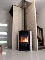 Купить стальной недорогой камин с шамотом Мета-Бел Амур в Бресте фото в Бресте