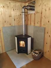 Купить Печь-камин Везувий ПК-01 (220) угловой бежевый 9 кВт в Бресте фото в Бресте