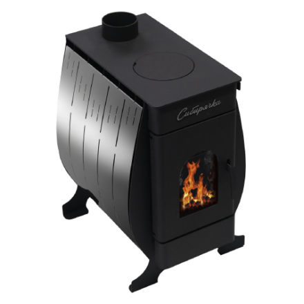 Печь воздухогрейная Сибирь Сибирячка-9 с кожухом из нерж. стали купить в Бресте