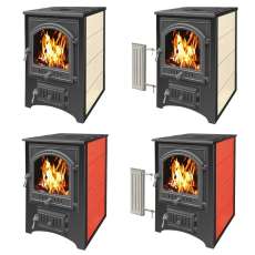 Купить Печь-камин Везувий ПК-01 (205) с плитой и т/о красн.12 кВт в Бресте в Бресте