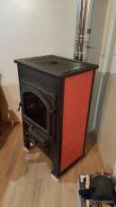 Купить Печь-камин Везувий ПК-01 (270) с плитой  красная 9 кВт в Бресте в Бресте