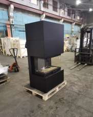 Стальной камин Родос 800 черный купить фото в Бресте