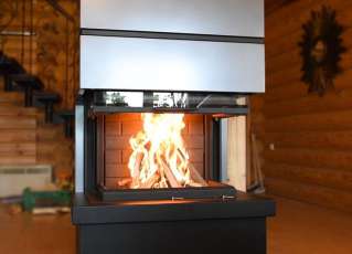 Стальной камин Родос 800 фото в Бресте